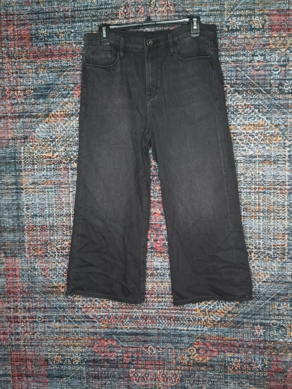 Cult of Individuality womens dark gray Cullote wide leg capri jeans 29 NWT